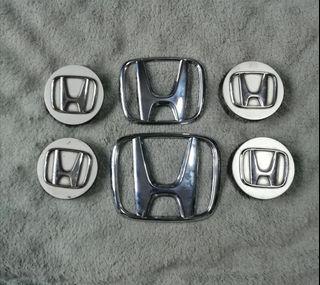 Honda Orig Emblems and Center Caps