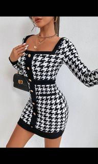 SHEIN Houndstooth dress