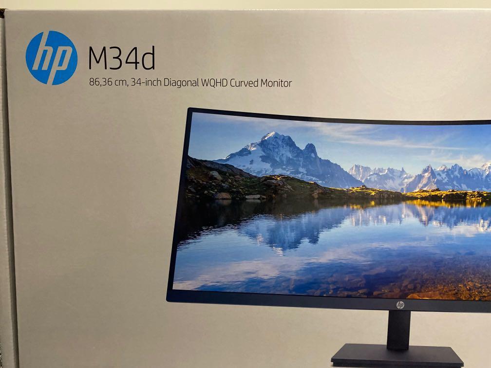 HP Super Wide WQHD Curved Monitor (W86cm) •M34d, Computers & Tech ...