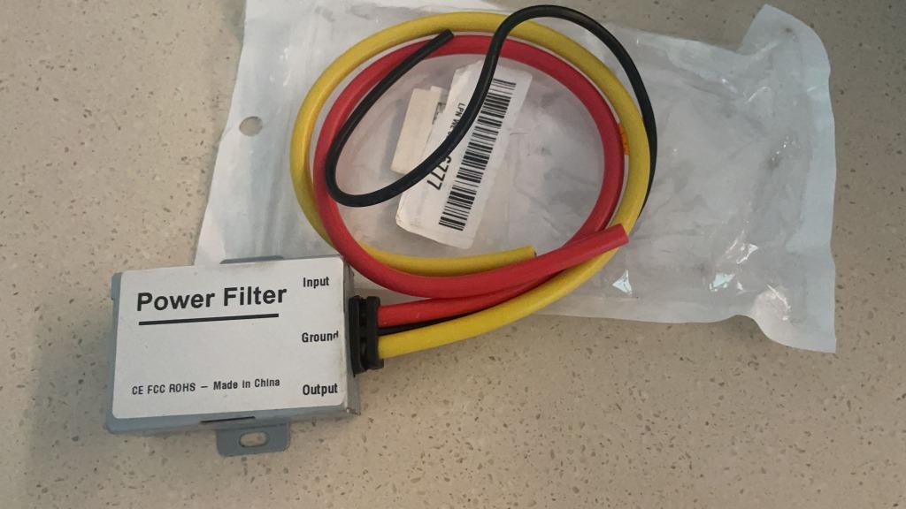 J033) Car Power Filter EMI Noise Ground Loop Isolator Suppressor for