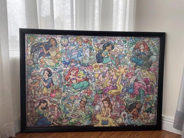 Jigsaw display frame clearance