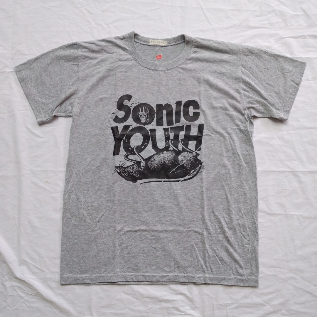 Tshirt band second SoNIC YoUTH, Fesyen 