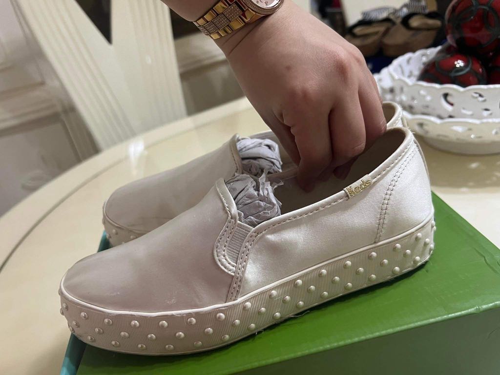 Keds x kate spade triple decker pearl Women s Fashion Footwear