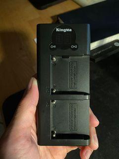 KingMa dual NP-F battery charger