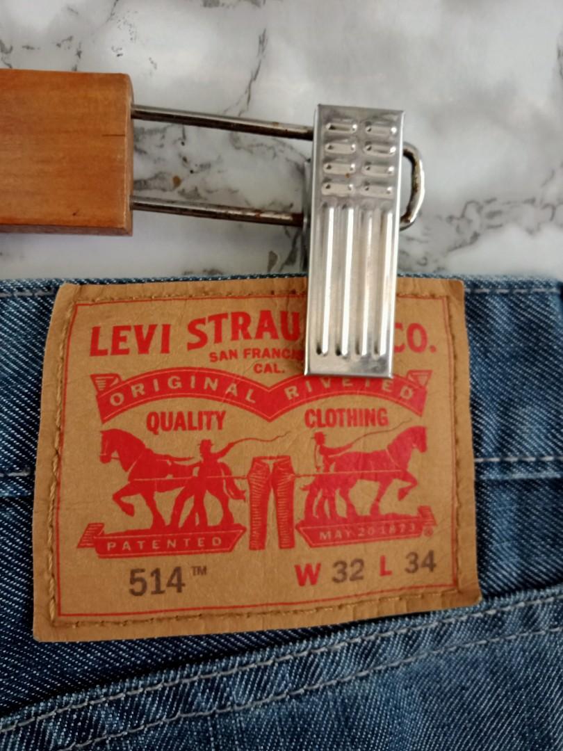 Levis 514 Size 32x34 Actual Waist is 33 Made in Cambodia Excellent  Condition, Men's Fashion, Bottoms, Jeans on Carousell