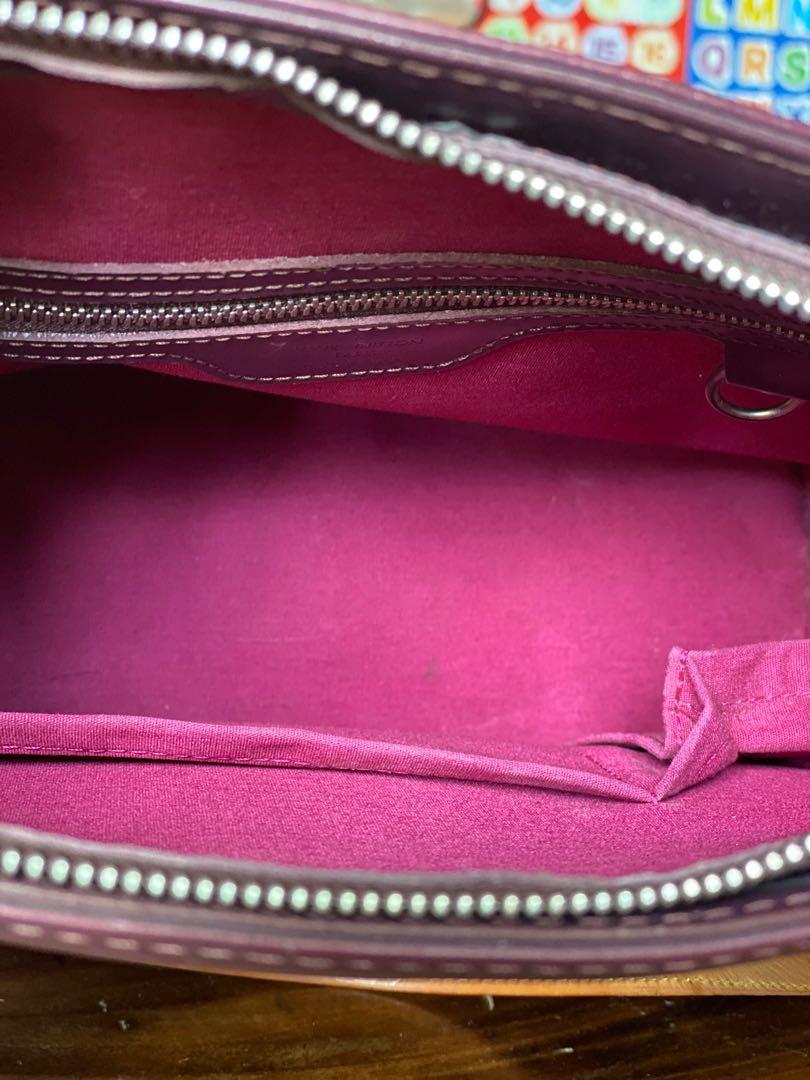 Louis Vuitton Mat Stockton Handbag Monogram Vernis Purple 240013233