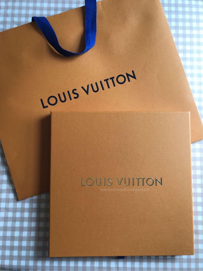 GENUINE LOUIS VUITTON Empty Scarf Box with Gift receipt and packaging  8999  PicClick UK