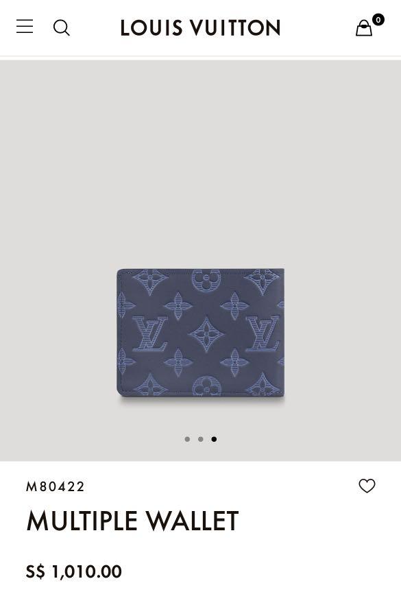 Louis Vuitton multiple wallet M80422 Navy Blue - Luxury Bags Limited