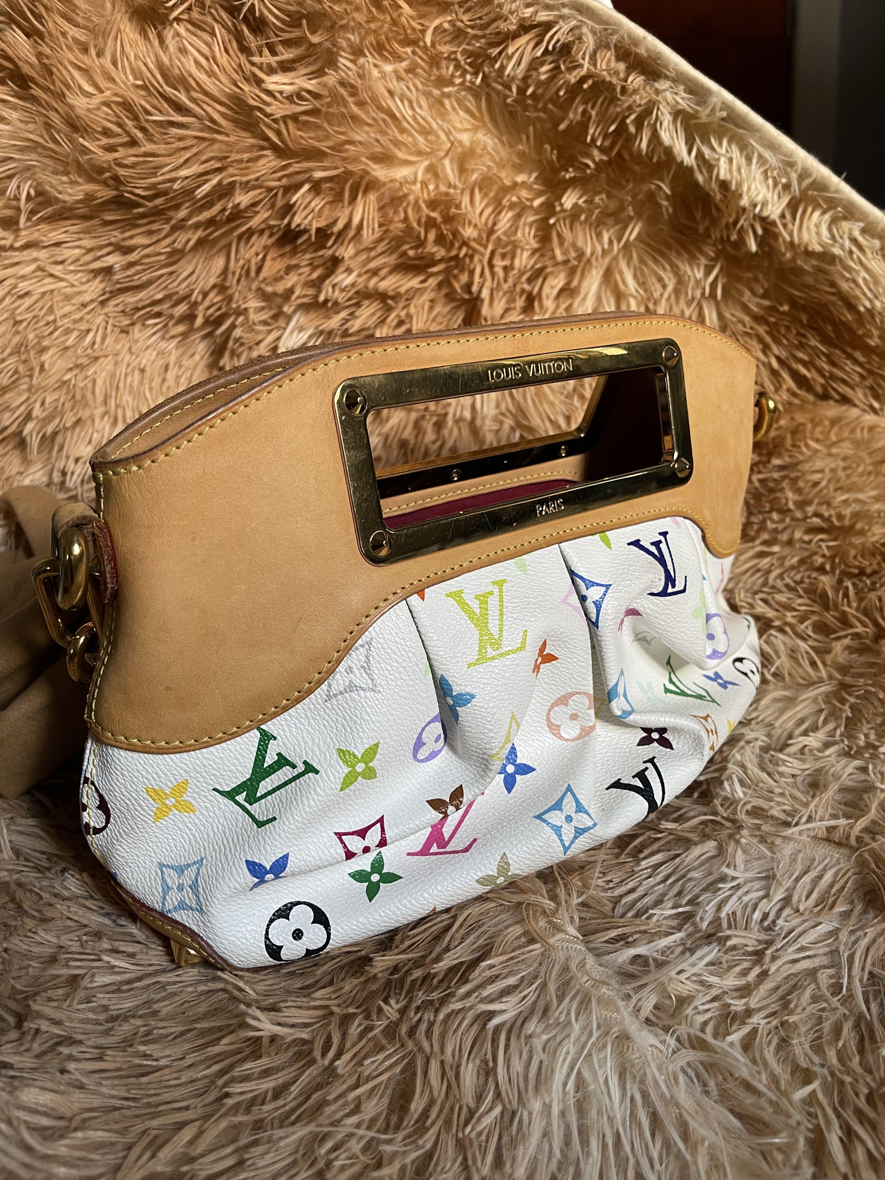 LV Judy Multicolor PM (Category: Luxury Bags & Wallets) located in Caloocan City. Submitted by thefancy101luxurymanila (Listing ID 1158840500, Image 3). Description: LV MULTICOLOR PM SIZE 🤍 Comes with dustbag, box and cards 🤍 Minimal signs of wear like watermarks but tolerable 🤍 Light honey patina 🤍 Rank AB 8.5/10 in EXCELLENT CONDITION 🤍 Hard to find item 🤍 Shiny gold hardwares.