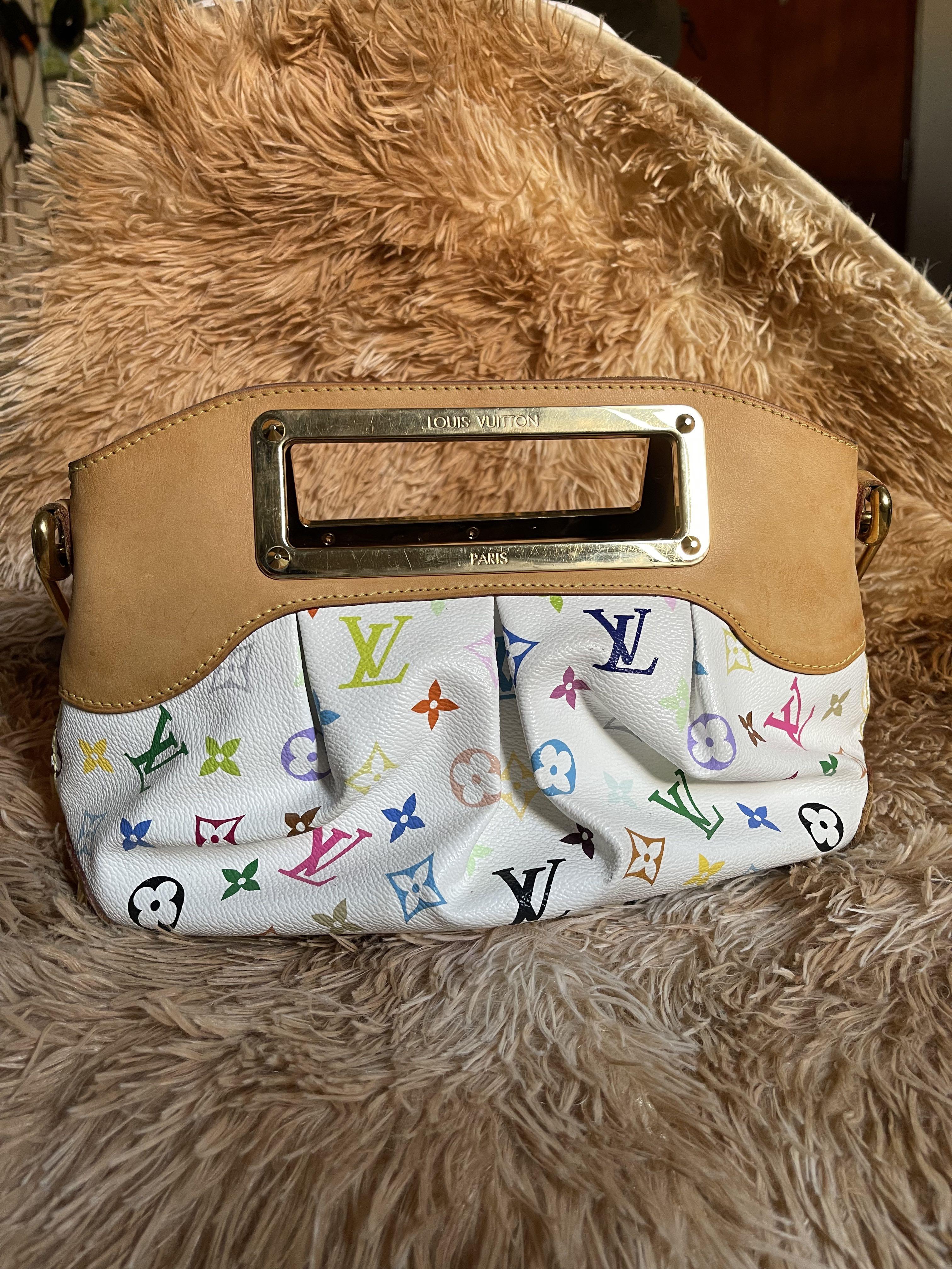 LV Judy Multicolor PM (Category: Luxury Bags & Wallets) located in Caloocan City. Submitted by thefancy101luxurymanila (Listing ID 1158840500, Image 2). Description: LV MULTICOLOR PM SIZE 🤍 Comes with dustbag, box and cards 🤍 Minimal signs of wear like watermarks but tolerable 🤍 Light honey patina 🤍 Rank AB 8.5/10 in EXCELLENT CONDITION 🤍 Hard to find item 🤍 Shiny gold hardwares.