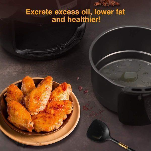 (M8168) Muzili Air Fryer, Digital Mini Air Fryer 6in1 Oil Free