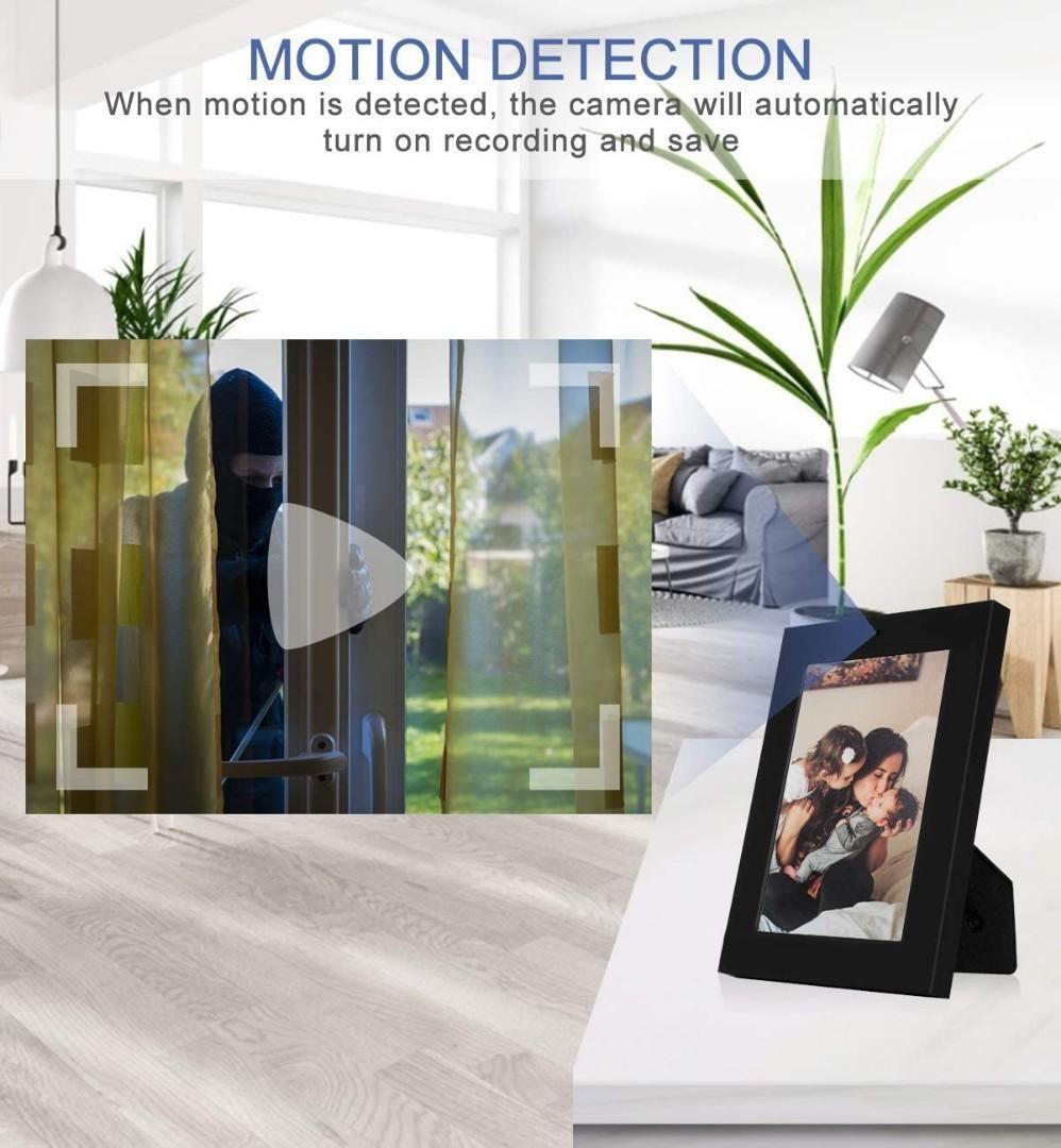 (M8186) Photo Frame Hidden Camera, Mini Spy Camera Picture Frame Camera