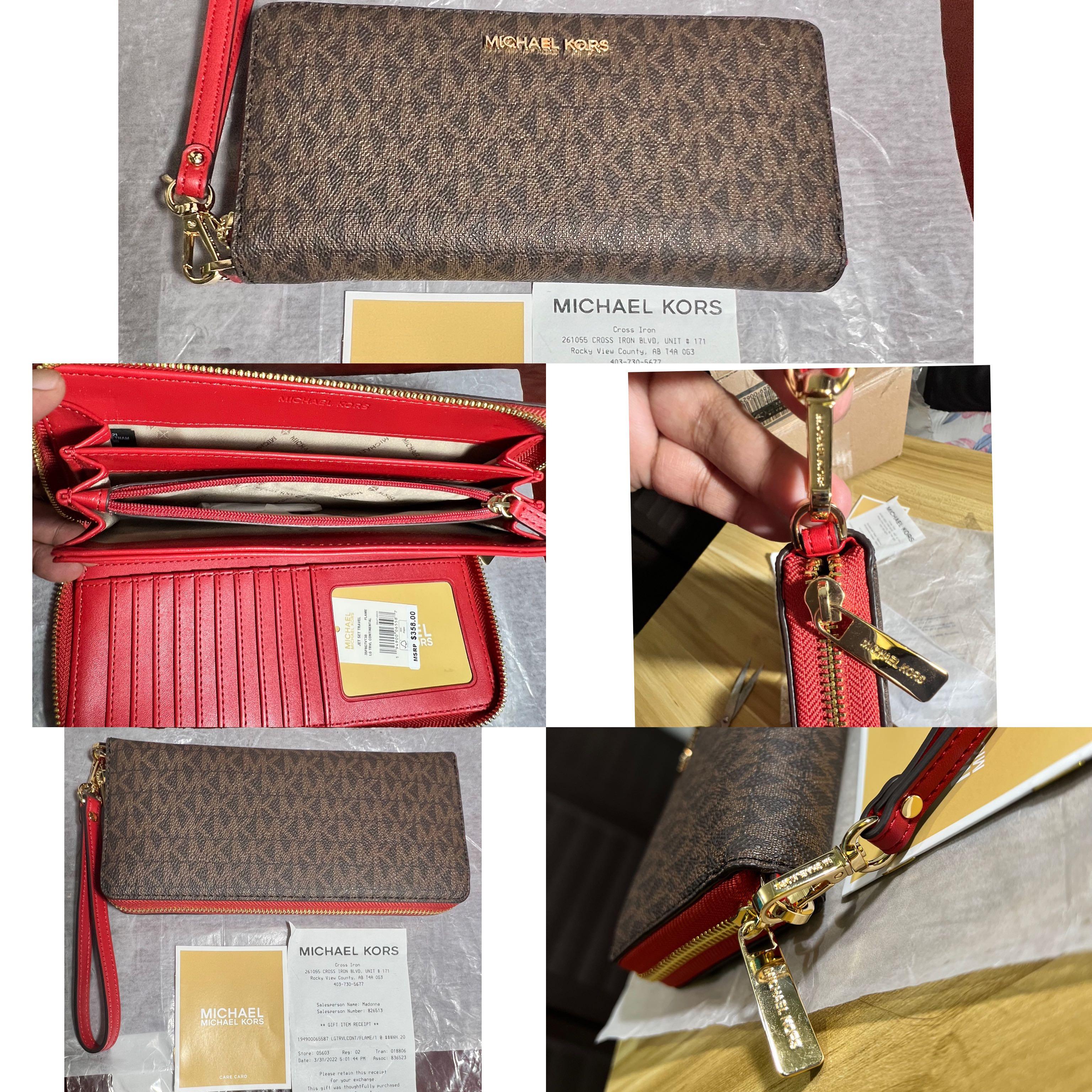 Michael Kors Jet Set Travel Medium Zip Pouchette, Women's Fashion, Bags &  Wallets, Purses & Pouches on Carousell