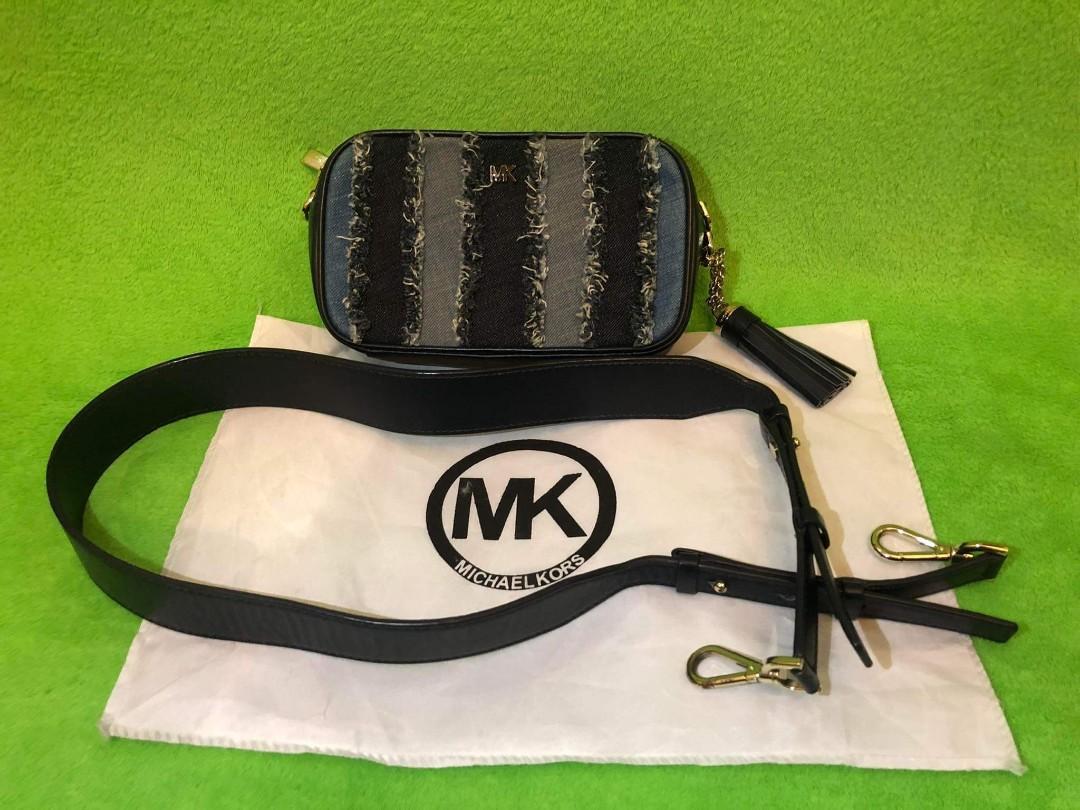 Michael Kors Exterior Denim Crossbody Bag