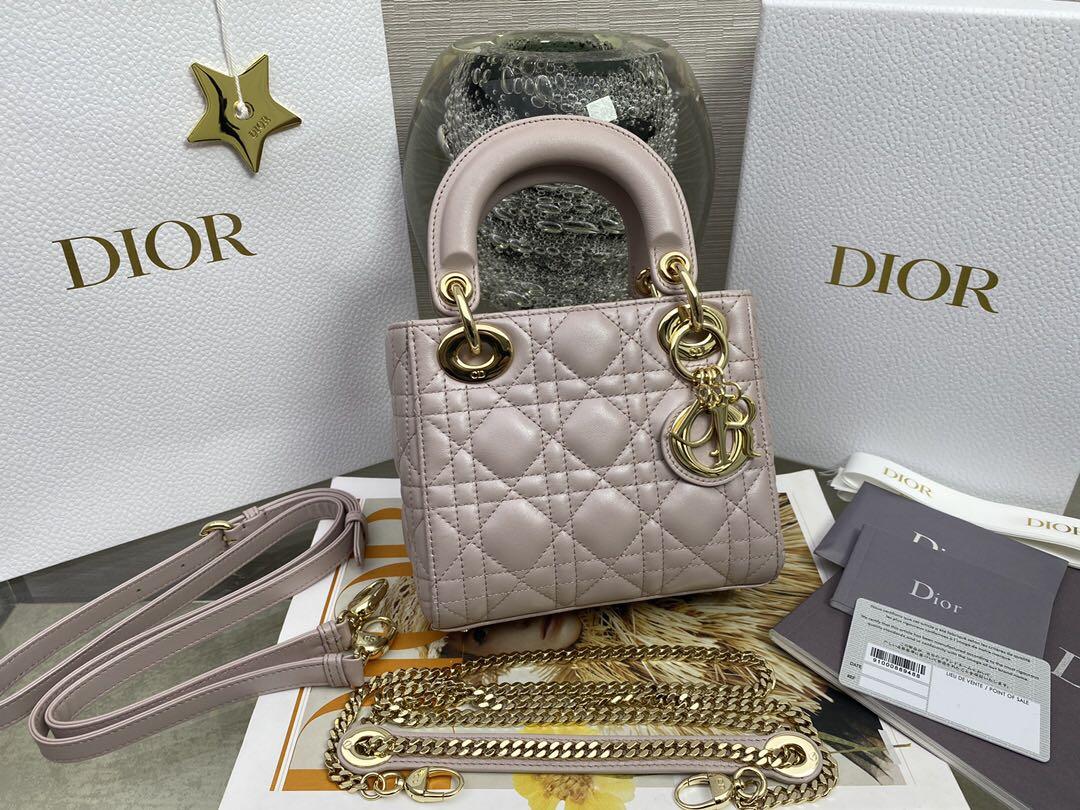 Mini Lady Dior Pearlescent 17cm Luxury Bags Wallets on Carousell