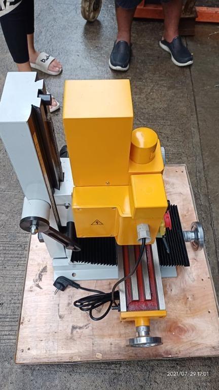 MINI MILL & DRILL MACHINE (Category: Construction Tools & Equipment) located in Manila. Submitted by 09150361920ronvillaflor (Listing ID 1164118455, Image 1). Description: MINI MILL & DRILL MACHINE MODELNO: TST-MMD13V MAX DRILLING CAPACITY 13mm MAX FACE MILL CAPACITY 16mm MAX END MILL CAPACITY 30mm MAX DISTANCE FROM SPINDLE TO TABLE 300mm WORKING TABLE SIZE 460 x 110 mm SWIVEL ANGLE OF HEADSTOCK±,45° SPINDLE TAPER MT3/R8 SPINDLE SPEED L: 50-1100 