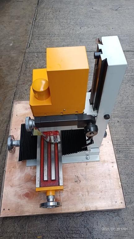 MINI MILL & DRILL MACHINE (Category: Construction Tools & Equipment) located in Manila. Submitted by 09150361920ronvillaflor (Listing ID 1164118455, Image 2). Description: MINI MILL & DRILL MACHINE MODELNO: TST-MMD13V MAX DRILLING CAPACITY 13mm MAX FACE MILL CAPACITY 16mm MAX END MILL CAPACITY 30mm MAX DISTANCE FROM SPINDLE TO TABLE 300mm WORKING TABLE SIZE 460 x 110 mm SWIVEL ANGLE OF HEADSTOCK±,45° SPINDLE TAPER MT3/R8 SPINDLE SPEED L: 50-1100 
