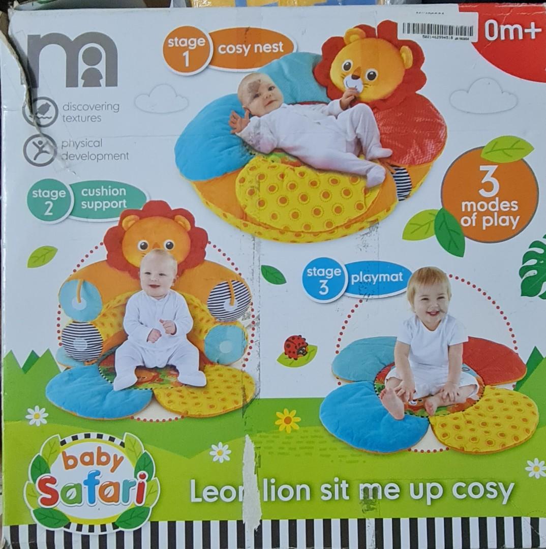 Mothercare Sit Me Up Cosy (Category: Infant Playtime) located in Manila. Submitted by charm_esprit (Listing ID 1164225544, Image 1). Description: Please see last photo for flaw (patched hole). Mall Price: P3899 Selling Price: P1300 MOP: BDO / GCASH.