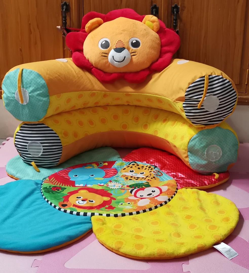 Mothercare Sit Me Up Cosy (Category: Infant Playtime) located in Manila. Submitted by charm_esprit (Listing ID 1164225544, Image 2). Description: Please see last photo for flaw (patched hole). Mall Price: P3899 Selling Price: P1300 MOP: BDO / GCASH.