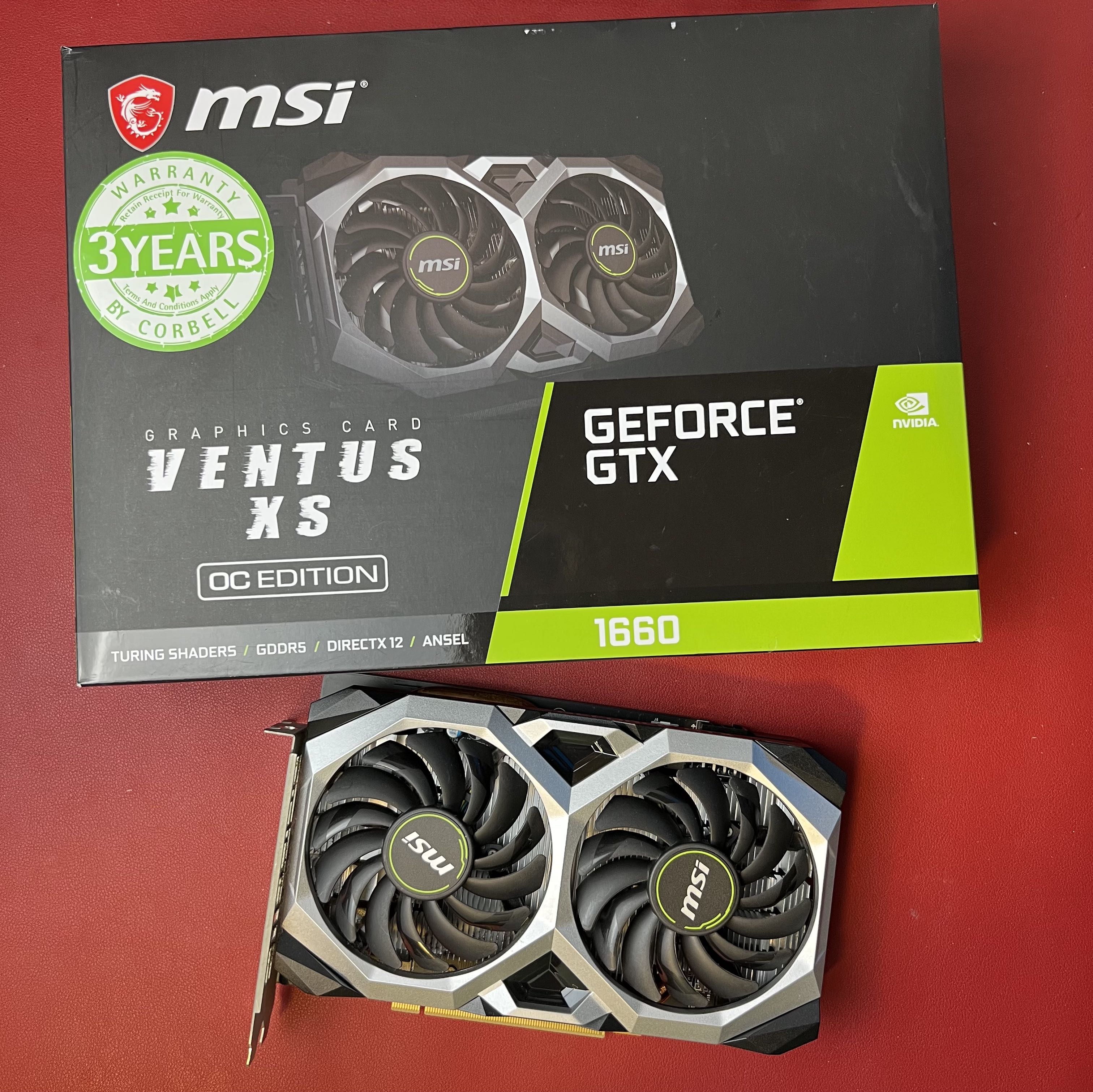 MSI GTX 1660 Ventus XS OC Edition Computers Tech Parts