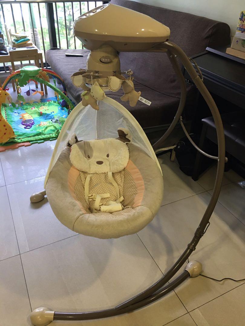 Snug a puppy baby swing discount