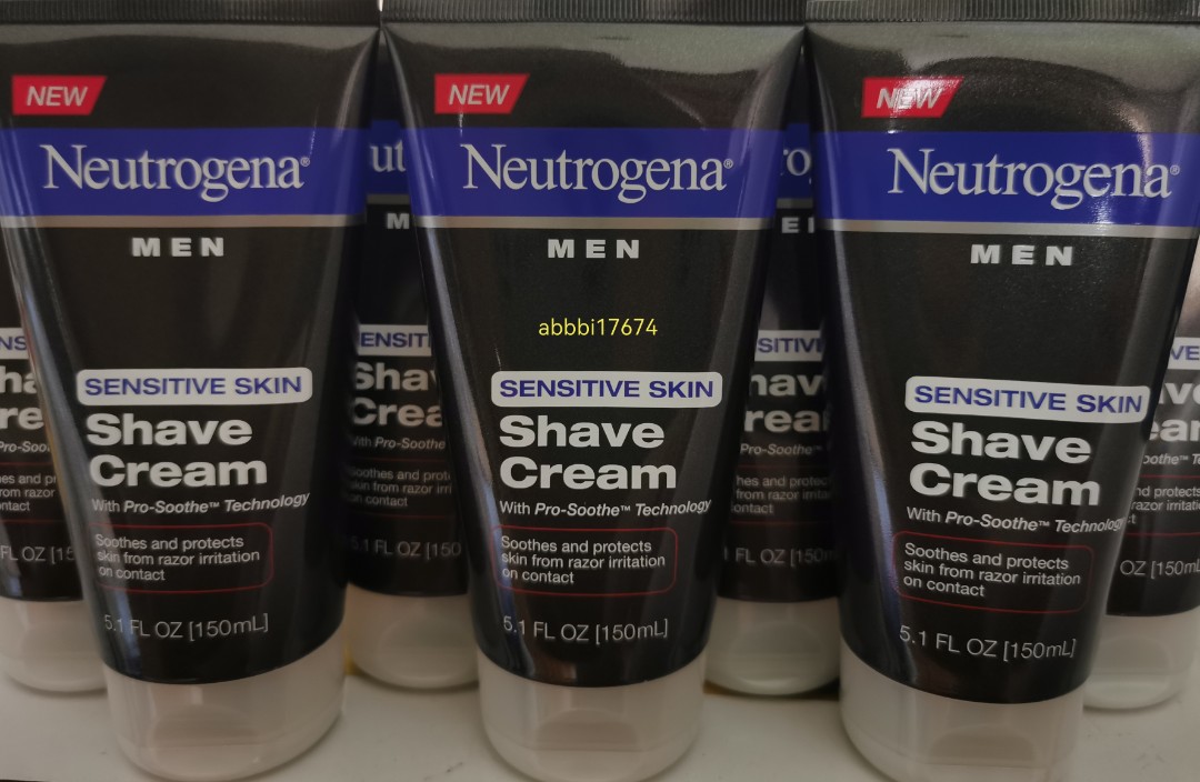 NEUTROGENA MEN SHAVE CREAM SENSITIVE SKIN / shaving cream, Beauty