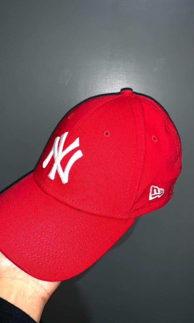 New Era NY cap red, Fesyen Pria 