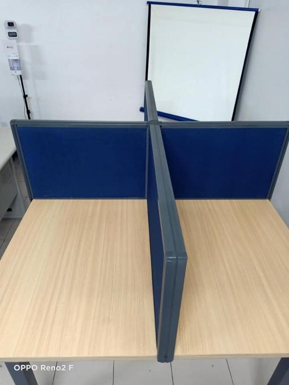 Office Table with Divider / Office Furniture Partition, Furniture