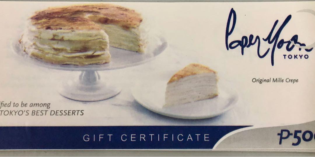 Paper Moon Gift Check 500 Food Drinks Other Food Drinks On Carousell Paper Moon Gift Check 500 Food Drinks Other Food Drinks On Carousell