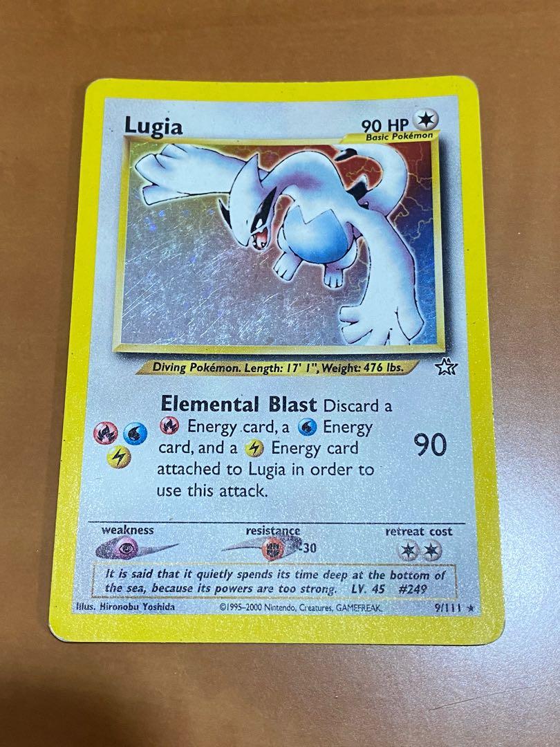 Pokémon Cards 1st Set Edition Foil Flash Cards Lugia Neo