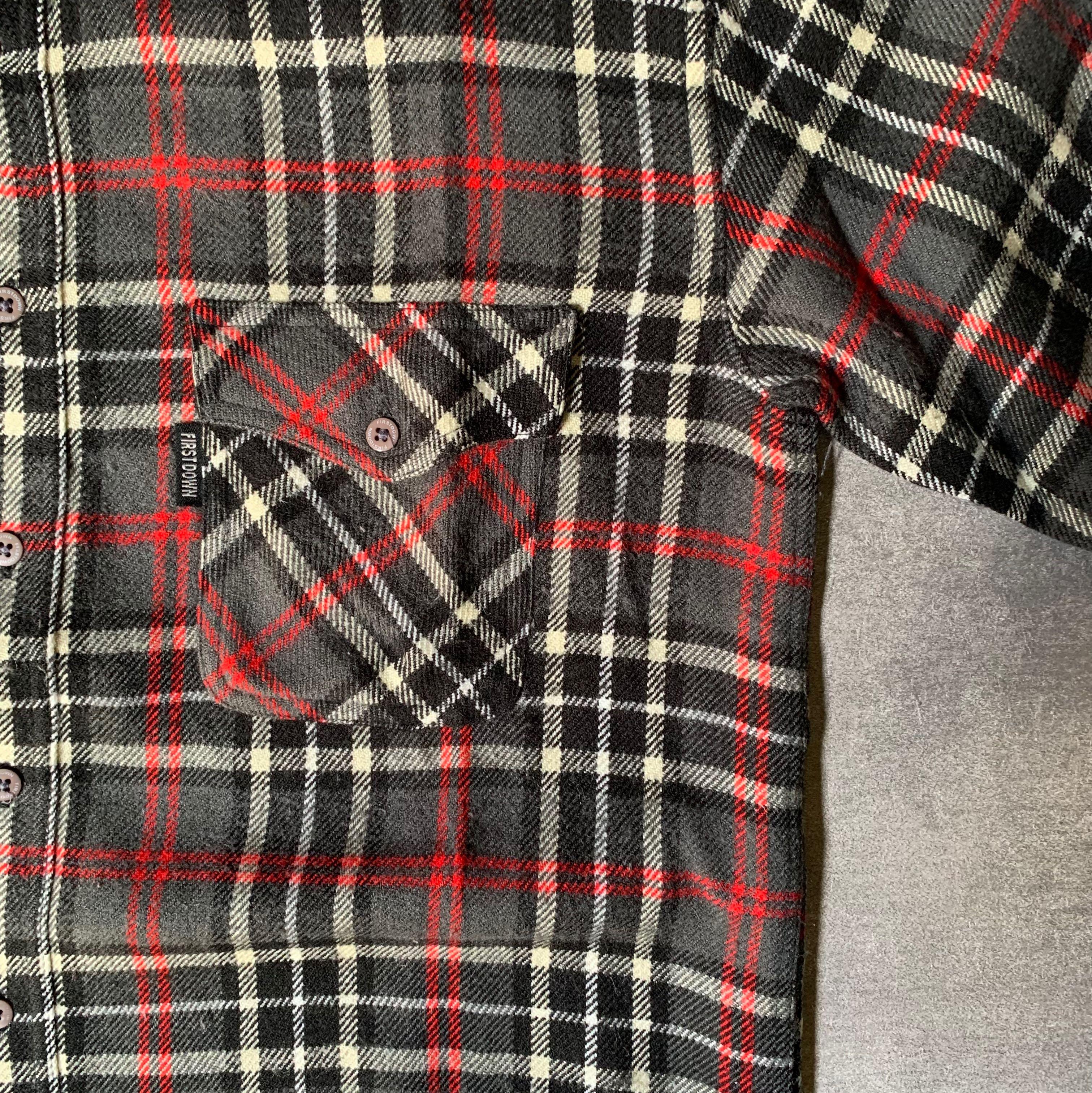 Red Grey Luxury Designer Plaid Pattern 
