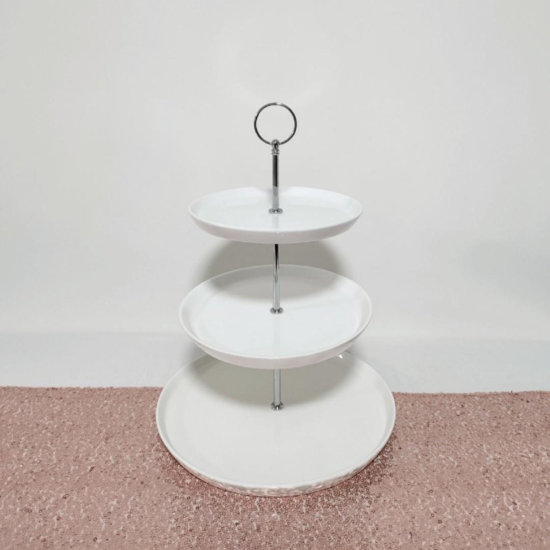 [Rental] White & Rose Gold Party Cake Stand Dessert Stand Letter