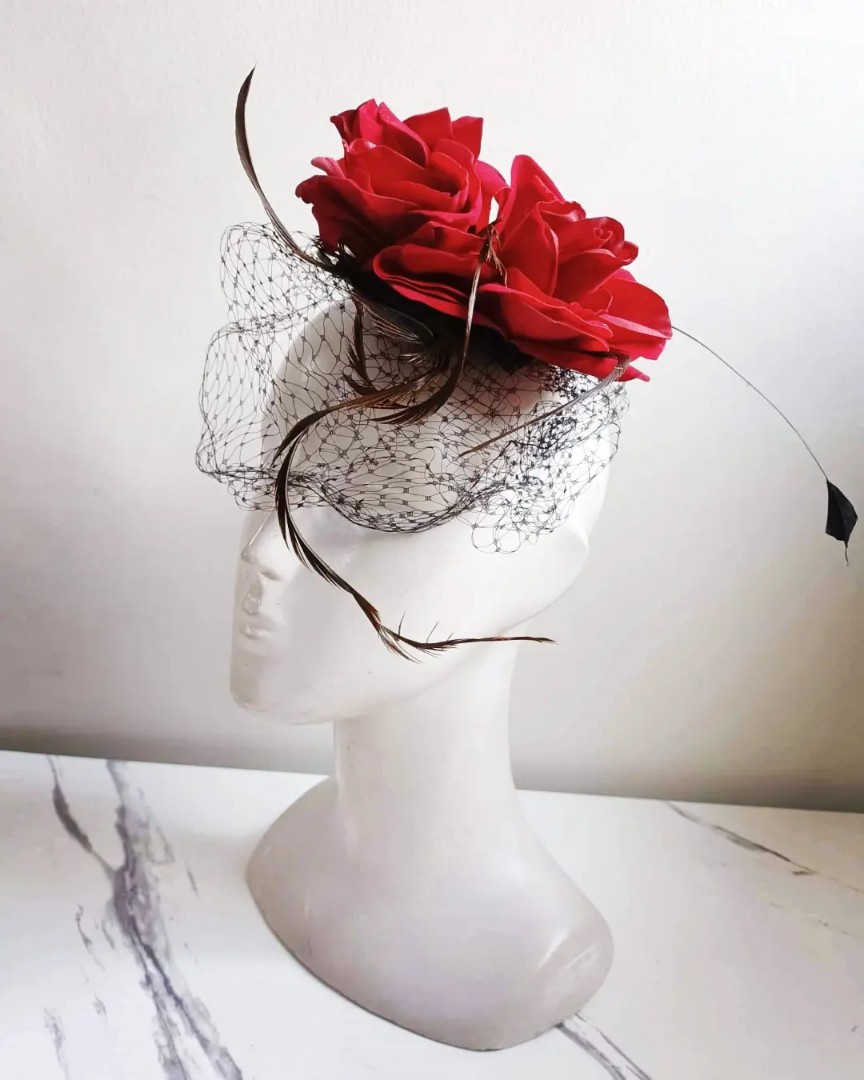 Rose Hair Accessory / Fascinator, Women's Fashion, Watches