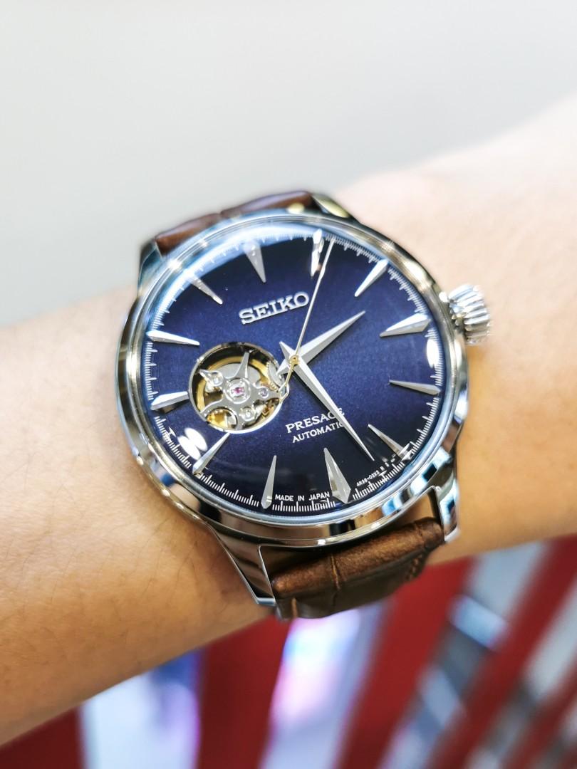 Seiko Presage 'Blue Moon Cocktail Time' Open Heart SSA405, Men's Fashion,  Watches & Accessories, Watches on Carousell