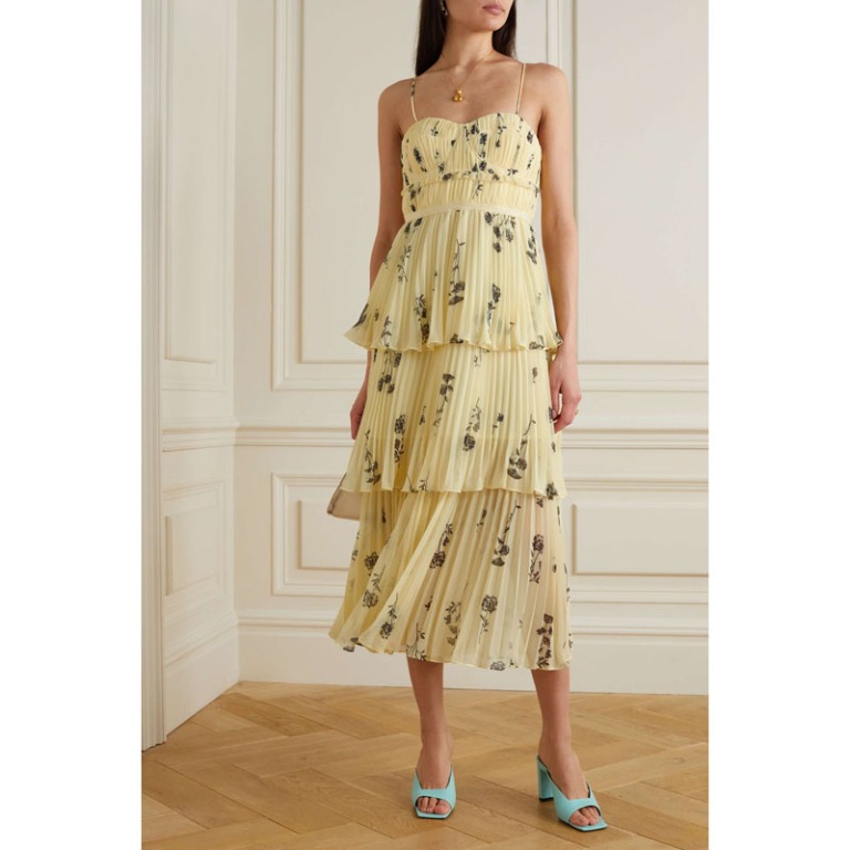 Self portrait sales yellow dress