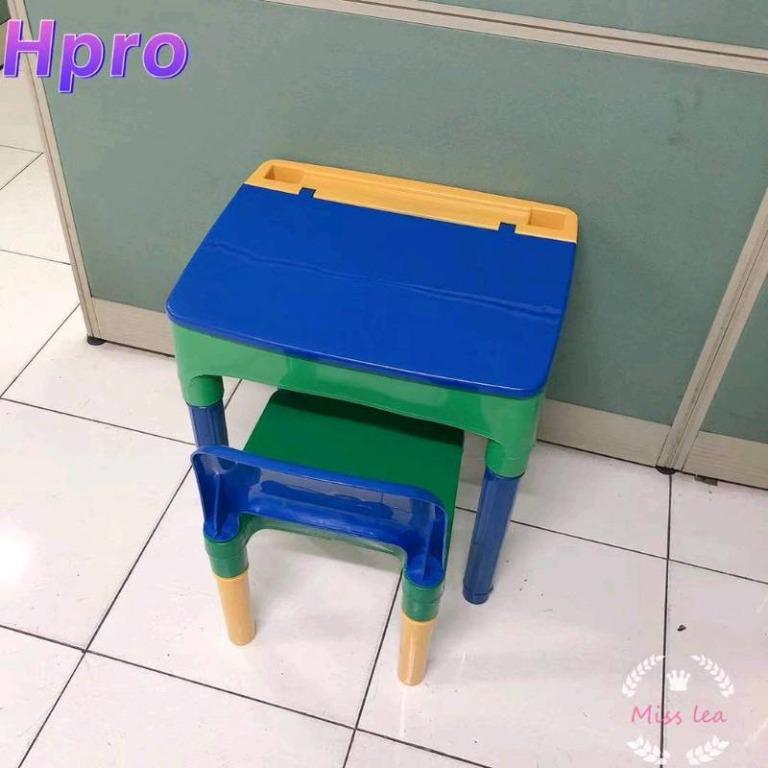 SET Kids Study Table and Chair 2IN1 (Category: Tables & Sets) located in Manila. Submitted by affordshopz (Listing ID 1164212056, Image 3). Description: Age group:1-7 YEARS OLD 2 in 1 adorable set of table & chairs Multi-colouredtable & chairs Suitable for block building,arts, reading and writing activity Dimensions: SIZE: TABLE- HEIGHT: 18inch LENGTH:20inch WIDTH:20inch SIZE =CHAIR- FOOT TO SEAT: 10inch FOOT TO BACKREST: 19inch 𝕄𝕠𝕣𝕖 𝕒𝕗𝕗𝕠