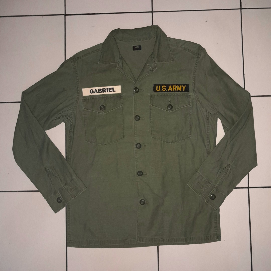 HARGA NETT Shirt Uniqlo Olive Green 