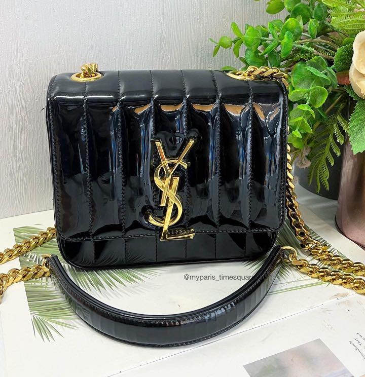 Ysl vicky on sale patent bag