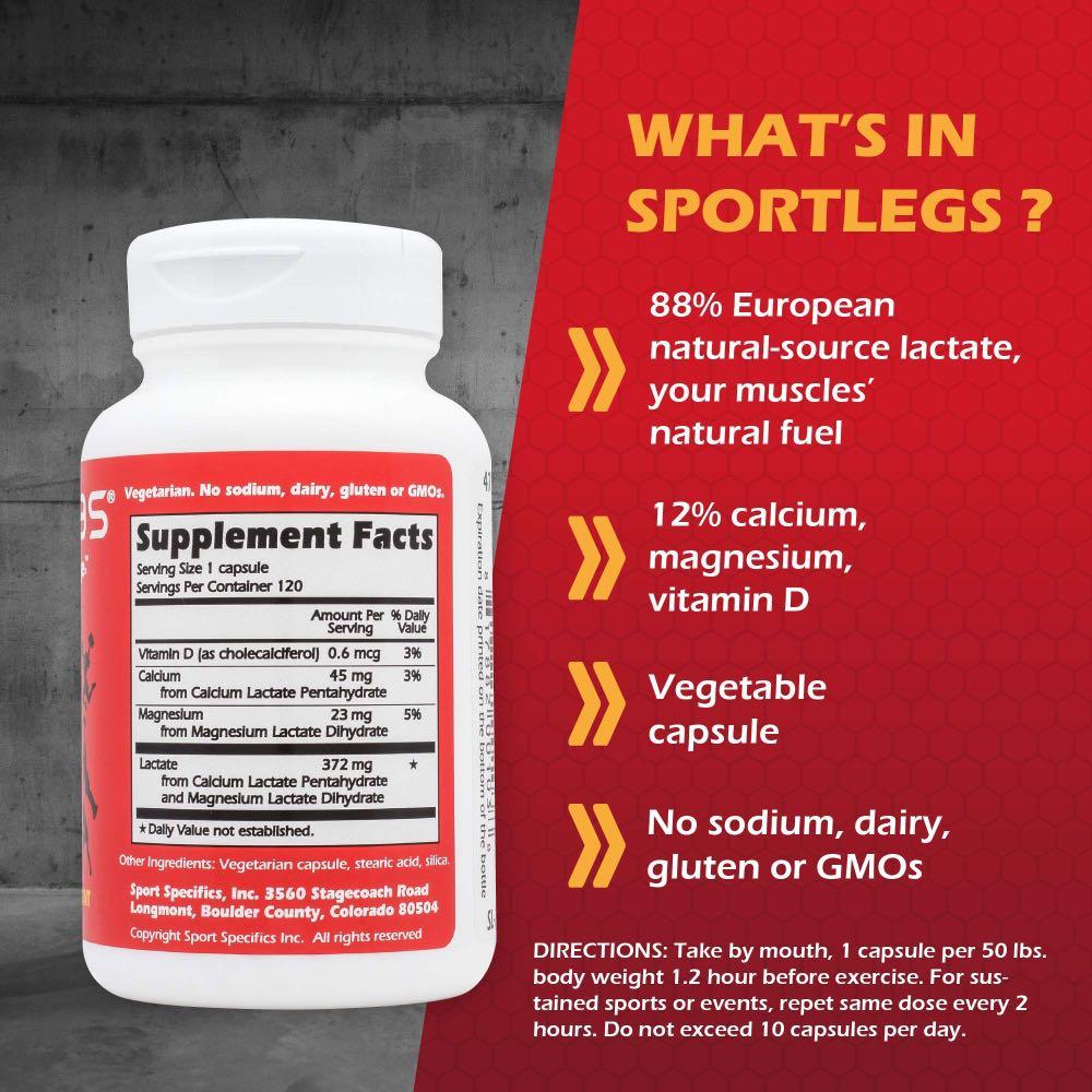 Sportlegs Curbs lactic acid and boosts endurance, Health & Nutrition