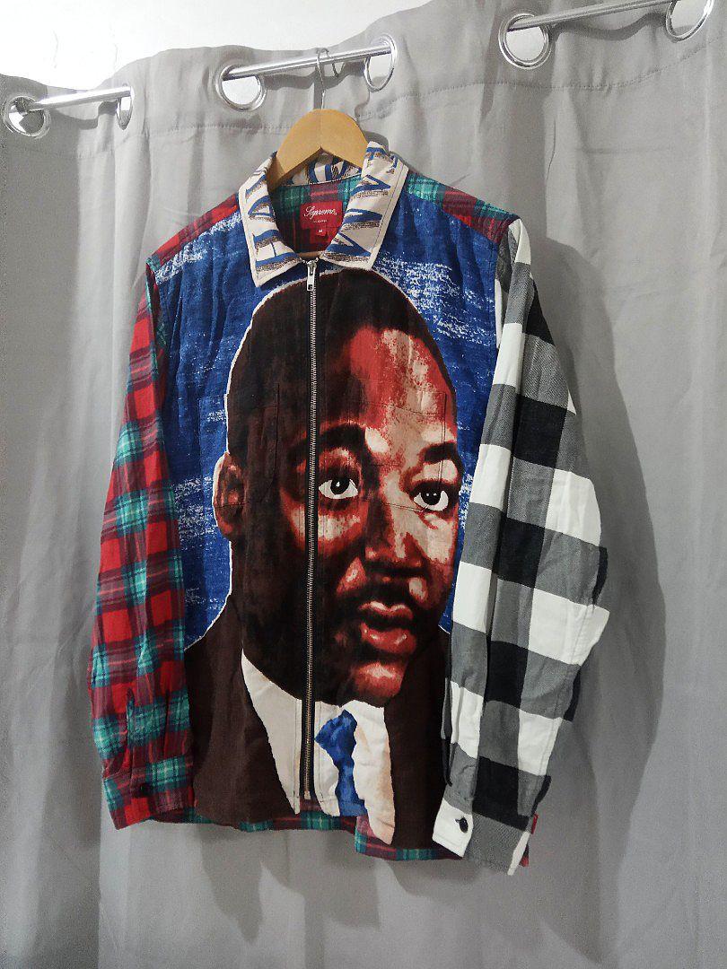 SUPREME S/S 2018 MARTIN LUTHER KING ZIP FLANNEL