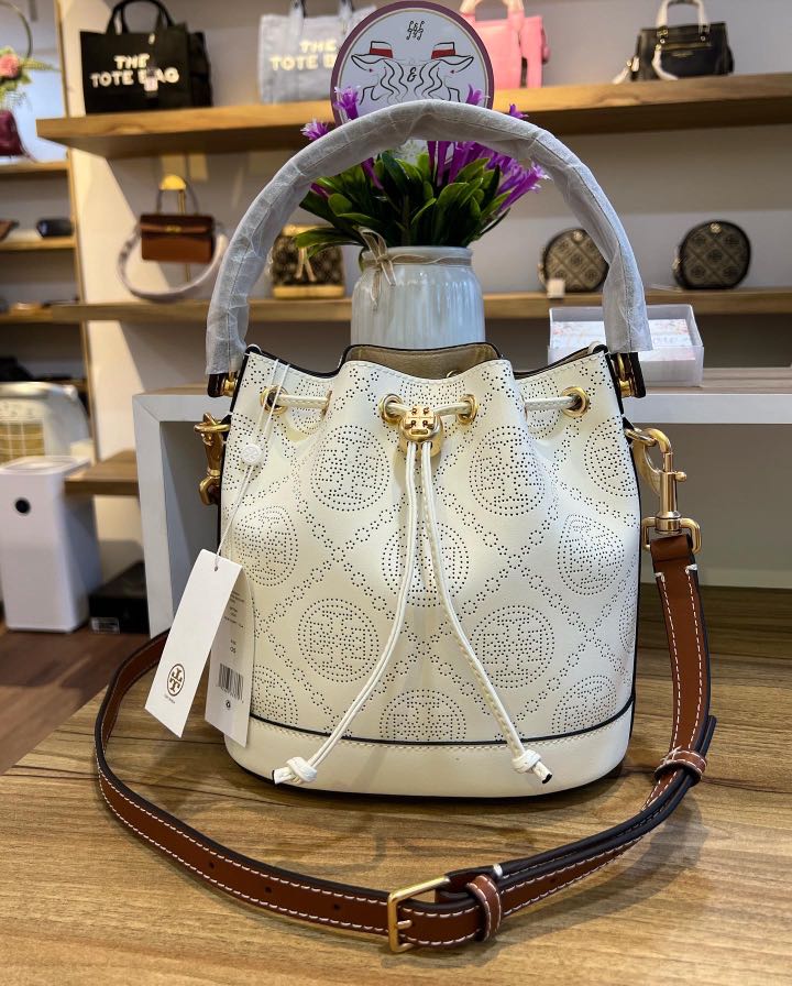 Perforated bucket bag deals