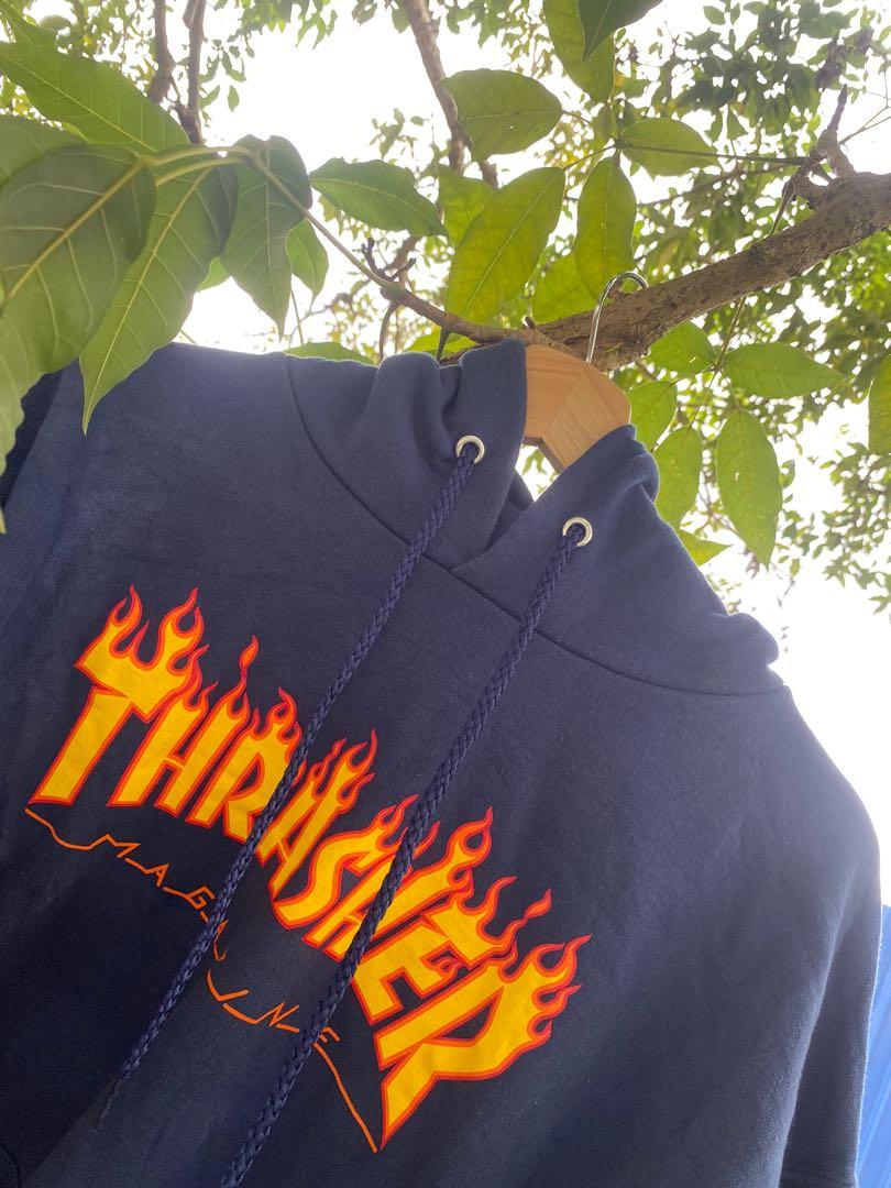 Thrasher hoodie navy hotsell