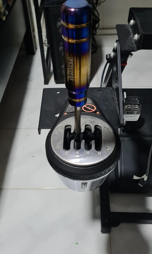 Thrustmaster T300 GTE full set come with stand., Video Gaming, Gaming ...