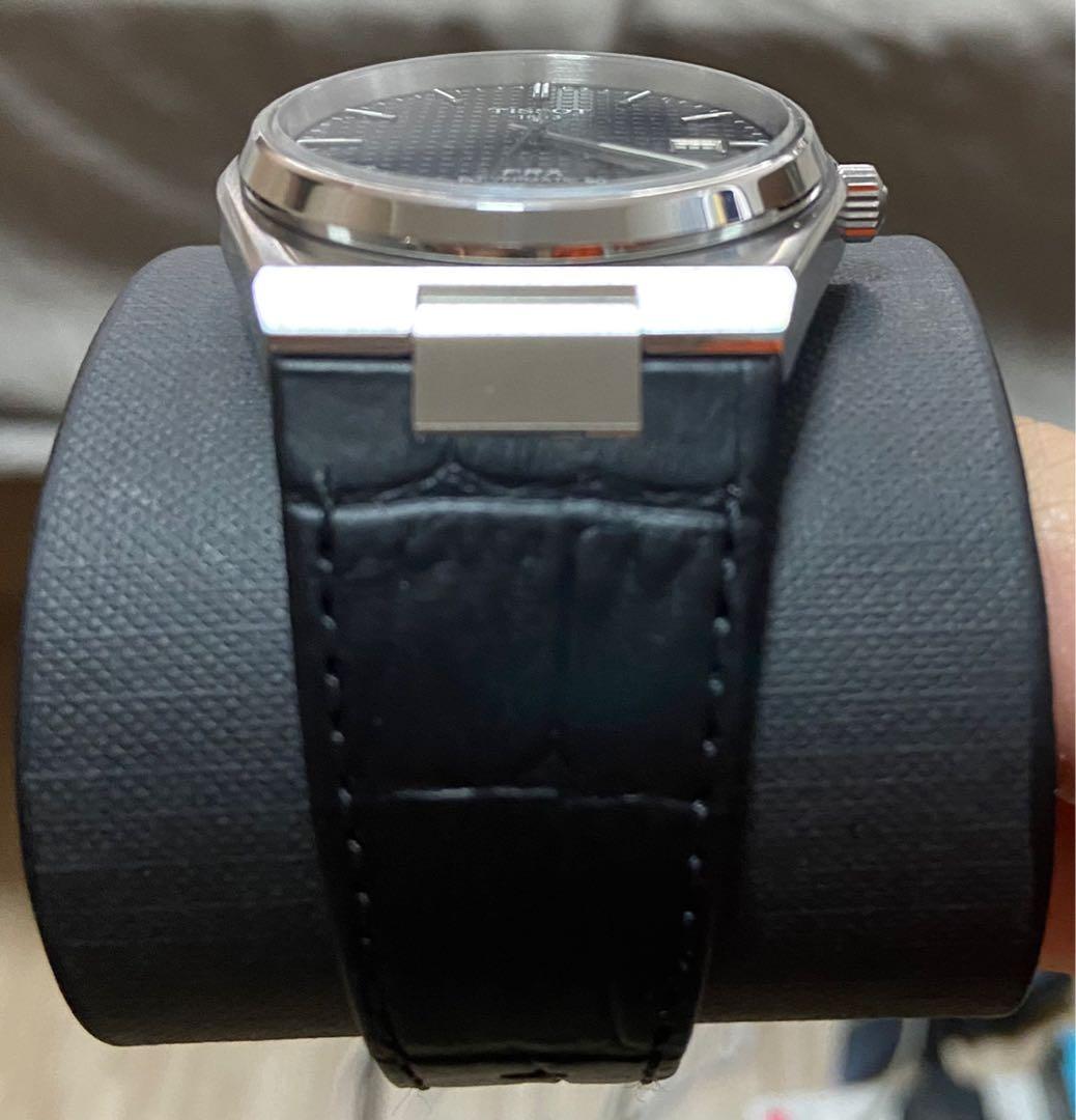 TISSOT PRX Automatic Leather Strap, Men's Fashion, Watches ...
