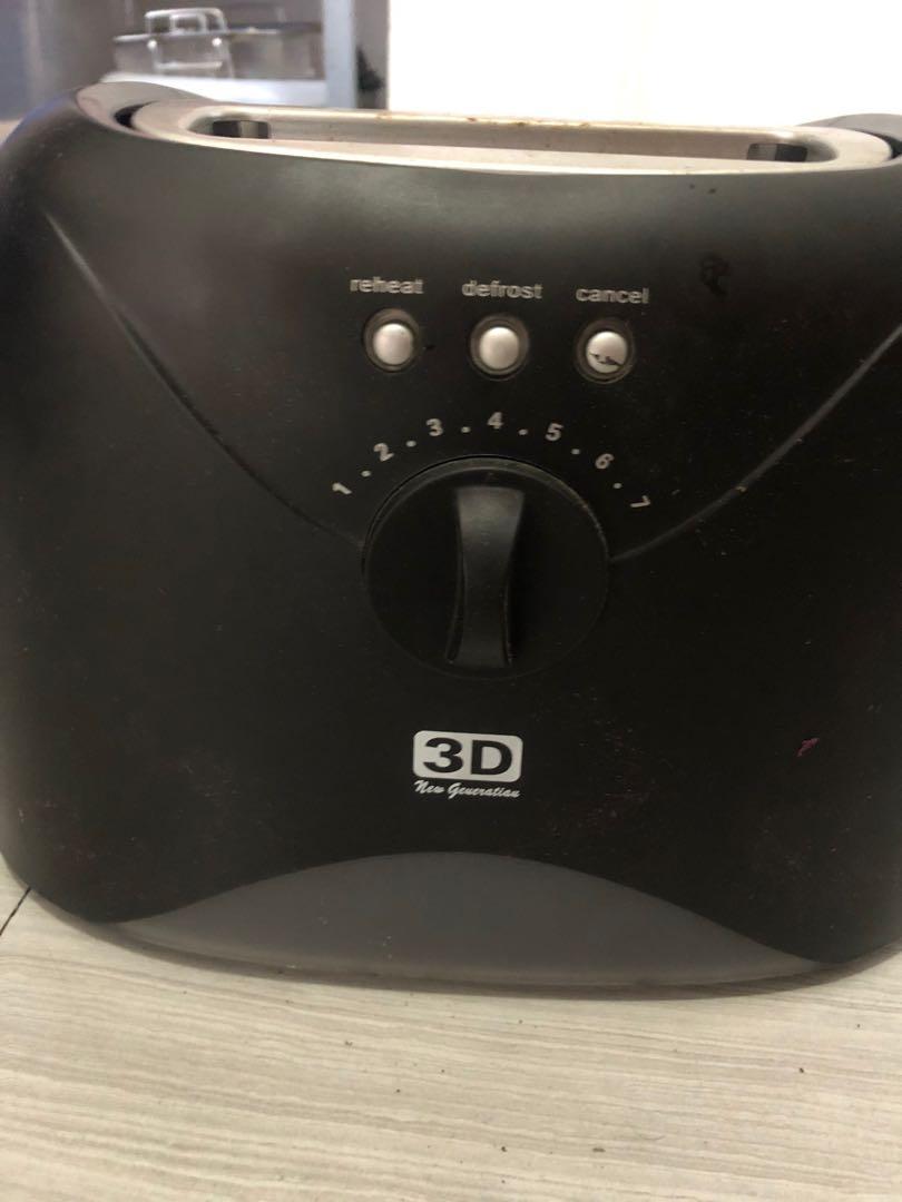 Toaster 3D new generation, TV & Home Appliances, Kitchen Appliances