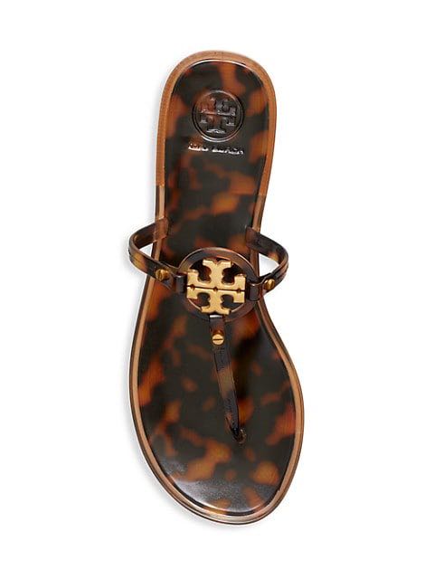 Almost new] Tory Burch Mini Miller Flat Thong Sandals, Women's Fashion,  Footwear, Sandals on Carousell