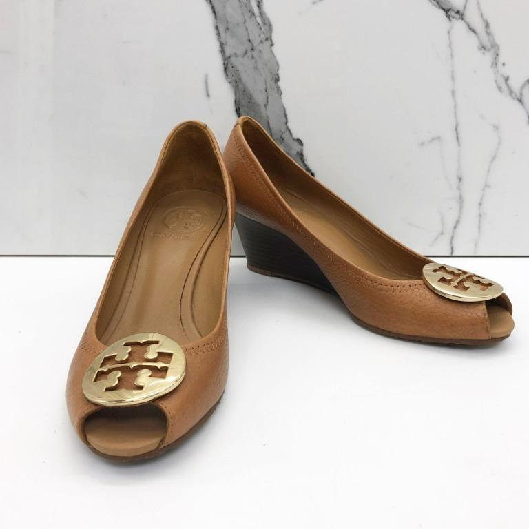 TORY BURCH OPEN TOE WEDGE PUMPS 217026645 Women s Fashion