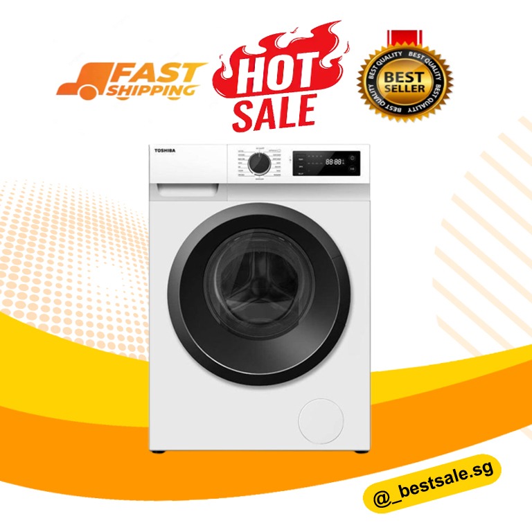 Toshiba 8.5kg BLDC Front Load Washing Machine TWBH95S2S>ready stock