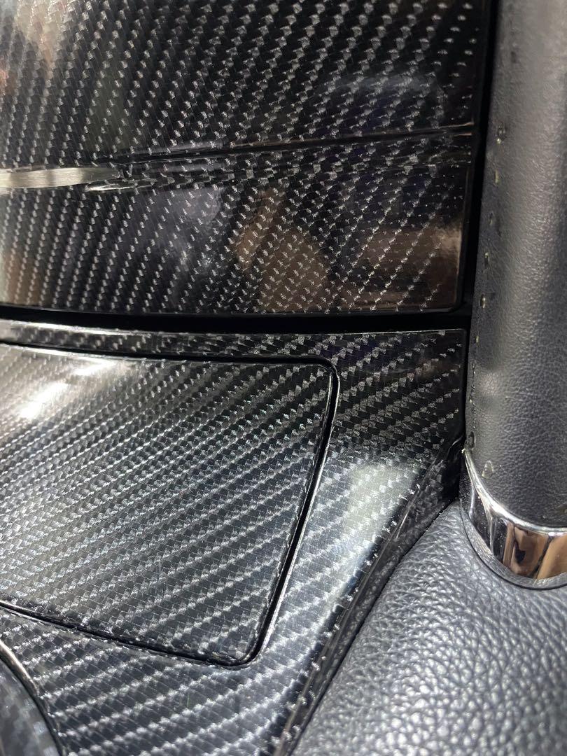 Toyota Mark X Center console carbon sticker wrap, Car Accessories ...