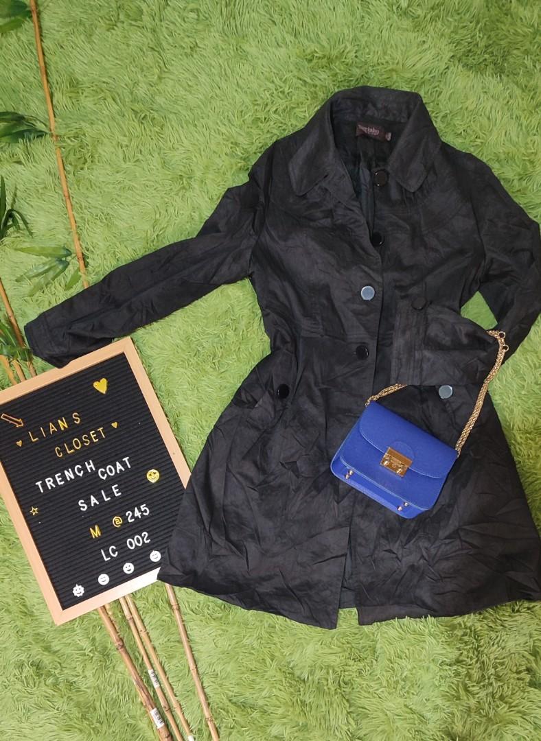 Trench coat collection (Category: Coats, Jackets and Outerwear) located in Rizal. Submitted by ecalian (Listing ID 1164193903, Image 1). Description: ✔1 day reservation ❌NO CANCELATION, NO RUDE BUYERS, NO RETURN OR EXCHANGE Mode of Payment: 👉Gcash/BPI NOTE: All items are from bale. Wash before use. Washable stains are NOT considered flaws. Color may vary due to lightning. All info are indicated per item. But still buy at your own risk..